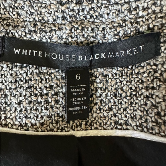 White House Black Market Tweed Fringe Moto Jacket - Picture 7 of 9